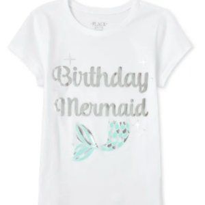 5/$25 TCP Birthday Mermaid Foil Graphic T-Shirt